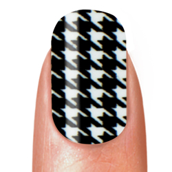 Pattern White/Black Nail Strips
