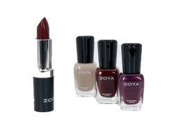 ZOYA ROSY CHEEKS 3 X POLISH + LIPSTICK