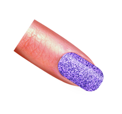 Purple Glitter Nail Strips