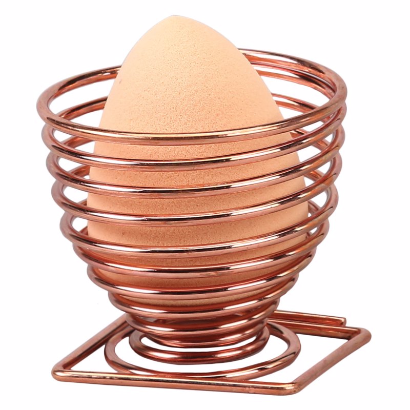 Non Latex Tear Drop Sponge And Holder Apricot
