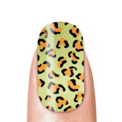 Leopard Gold Nail Strips