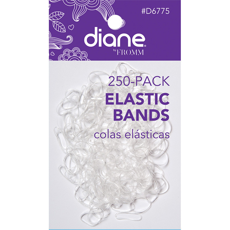 Diane Clear Elastic Bands 250 Pack