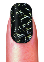 Black Lace (Transparency) Nail Strips